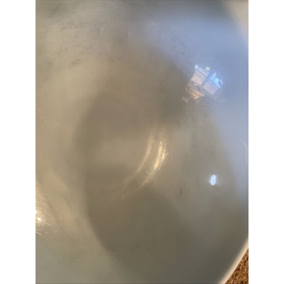 Pyrex Golden Grapes 4 QT Cinderella Mixing Bowl Blue Delphite interior 444 - Picture 4 of 9